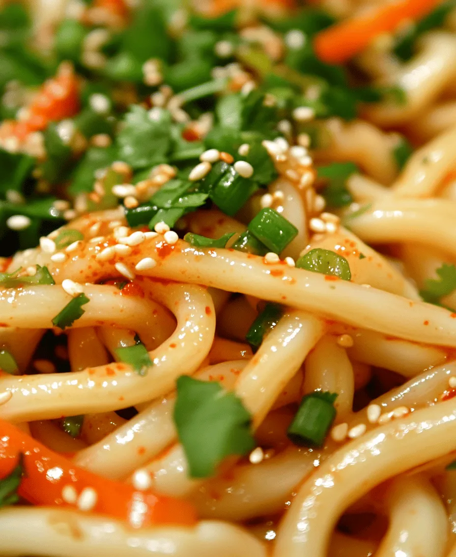 Cooking udon noodles is a straightforward process that ensures a delightful texture and taste. Begin by bringing a large pot of water to a rolling boil. The amount of water should be ample to allow the noodles to move freely without sticking together. Once the water reaches a boil, add the udon noodles.