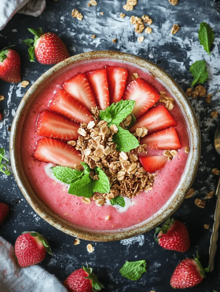 In recent years, smoothie bowls have surged in popularity as a delicious and healthy breakfast option. These vibrant, colorful bowls are not only packed with nutrients but also offer a visually appealing way to start your day. The combination of fresh fruits, creamy bases, and crunchy toppings makes smoothie bowls a delightful meal that can be customized to suit any taste. Among the myriad of flavors and combinations, the Watermelon and Strawberry Smoothie Bowl stands out as a refreshing choice, perfect for summer mornings.