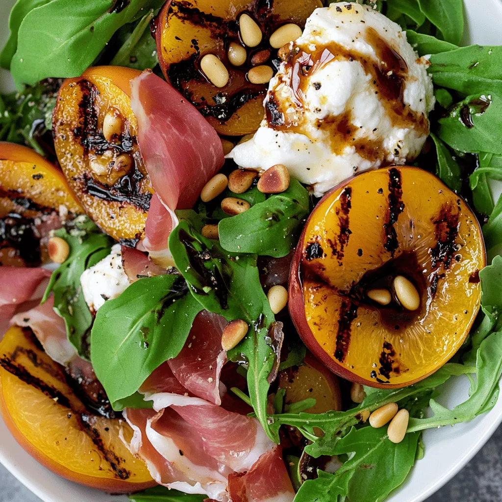 As the warm sun graces our days and the air carries the sweet scent of summer, there’s no better way to celebrate the season than with a fresh, vibrant salad. Enter the Grilled Nectarine Burrata Prosciutto Salad—a dish that beautifully balances the sweetness of ripe nectarines, the creaminess of burrata cheese, and the savory richness of prosciutto. This salad not only serves as a stunning centerpiece for your summer gatherings but also tantalizes your taste buds with its delightful combination of flavors and textures.
