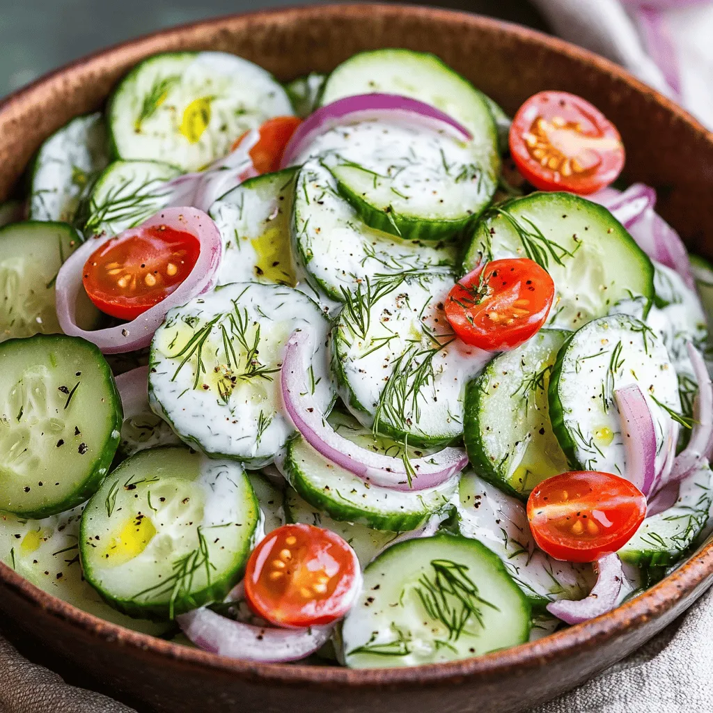 As the sun shines brighter and the temperatures rise, there's nothing quite as satisfying as a light, refreshing salad to accompany your meals. The Refreshing Cucumber Dill Salad is a perfect example of a dish that embodies the essence of summer while delivering a wealth of nutrients. With its crisp cucumbers, aromatic dill, and zesty dressing, this salad is not only a feast for the eyes but also a health-conscious choice for anyone looking to add more greens to their diet.