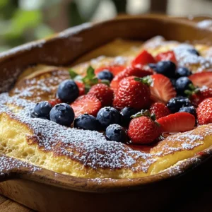 If you're on the lookout for a delightful breakfast option that combines simplicity with impressive presentation, look no further than the Fluffy German Pancake. This dish has taken breakfast tables by storm, earning its reputation for being both a treat for the eyes and the palate. Unlike traditional pancakes, which are cooked on a griddle, the German pancake is baked in the oven, resulting in a light, airy texture that puffs up beautifully. Its unique form and flavor profile make it a standout choice for family gatherings or leisurely Sunday brunches.