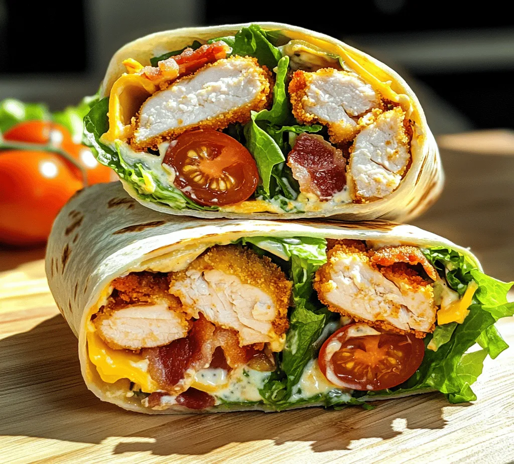 In the world of quick meals that don’t skimp on flavor, the Crispy Chicken Bacon Ranch Wrap stands out as a top contender for both lunch and dinner. This delightful wrap combines tender chicken, crispy bacon, fresh vegetables, and a creamy ranch dressing, all enveloped in a soft flour tortilla. It’s not just a meal; it’s an experience that tantalizes the taste buds with every bite. The appeal of the Crispy Chicken Bacon Ranch Wrap lies in its harmonious blend of flavors and textures, making it a satisfying choice for anyone looking to spice up their mealtime routine.