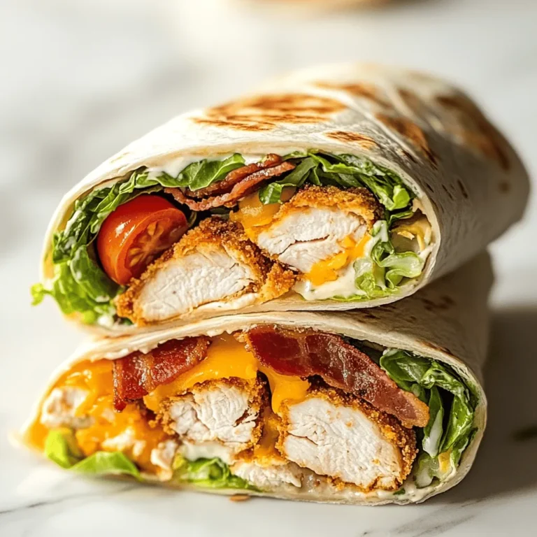 In the world of quick meals that don’t skimp on flavor, the Crispy Chicken Bacon Ranch Wrap stands out as a top contender for both lunch and dinner. This delightful wrap combines tender chicken, crispy bacon, fresh vegetables, and a creamy ranch dressing, all enveloped in a soft flour tortilla. It’s not just a meal; it’s an experience that tantalizes the taste buds with every bite. The appeal of the Crispy Chicken Bacon Ranch Wrap lies in its harmonious blend of flavors and textures, making it a satisfying choice for anyone looking to spice up their mealtime routine.