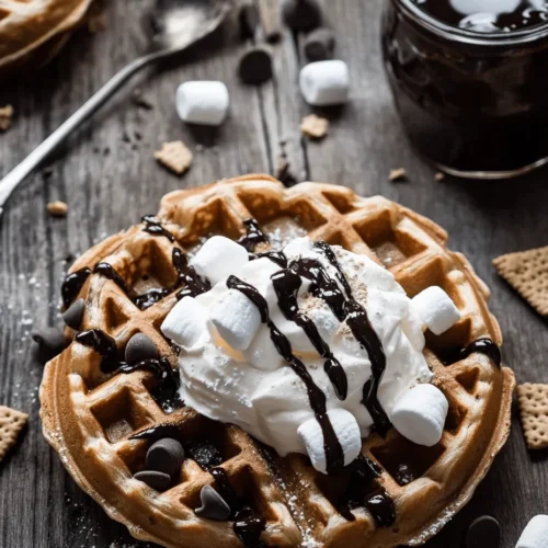 Indulgent S’mores Waffles are more than just a breakfast dish; they are a delightful twist on a classic campfire treat that many of us hold dear to our hearts. Imagine sinking your teeth into a warm, fluffy waffle, only to discover a gooey, chocolatey center, complemented by the sweet crunch of graham crackers and the melt-in-your-mouth softness of toasted marshmallows. It’s the ultimate comfort food that combines two beloved favorites: waffles and s’mores.