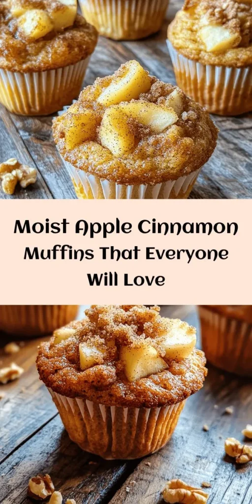 Get ready to indulge in these irresistible moist apple cinnamon muffins! Packed with fresh diced apples and a hint of cinnamon, these muffins are perfect for breakfast or a sweet snack. With a delightful topping of brown sugar and cinnamon, they’re easy to make and oh-so delicious! Follow our simple recipe and enjoy warm, fresh-baked goodness that your family will love. Bake a batch today and fill your home with incredible aromas!