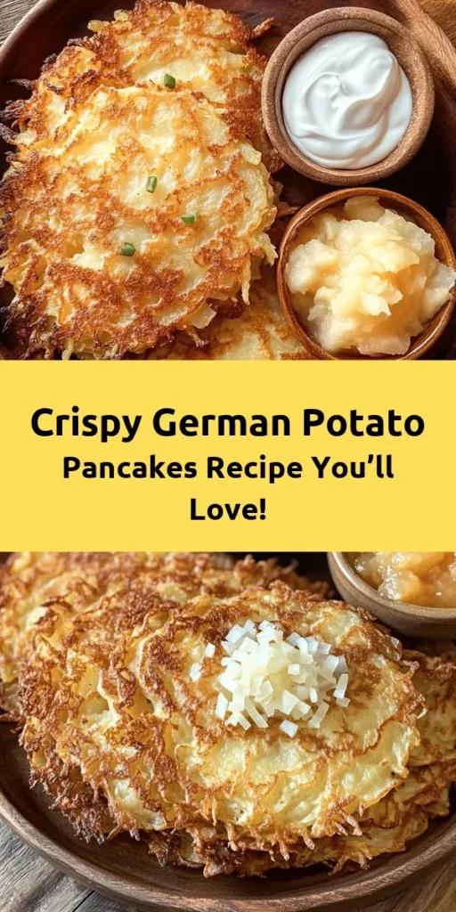 Discover the joy of crispy authentic German potato pancakes with this simple recipe! Made with russet potatoes, onion, and eggs, these golden brown delights are perfect for breakfast or a snack. Just grate your potatoes, mix the ingredients, and fry until crispy. Serve them hot with applesauce or sour cream for dipping. With easy-to-follow steps, you'll have a delicious dish ready in just 30 minutes. Enjoy a taste of Germany at home!