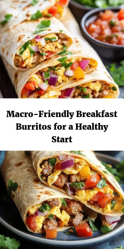 Kick-start your day with these macro-friendly, high-protein sheet pan breakfast burritos! Packed with eggs, turkey sausage, black beans, and colorful veggies, they're a deliciously healthy option. This easy recipe allows you to bake everything on a sheet pan, making meal prep a breeze. Perfect for busy mornings, you can customize with your favorite toppings and sauces. Enjoy a wholesome breakfast that fuels your day ahead!
